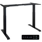 Elektromosan állítható magasságú asztalláb, BASIC, 4 memóriás, USB, FEKETE keret