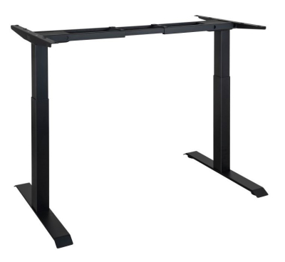 Elektromosan állítható magasságú asztalláb, BASIC, 4 memóriás, USB, FEKETE keret
