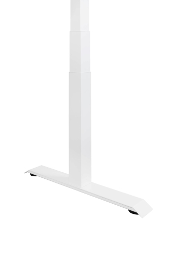 Elektromosan állítható magasságú asztalláb, BASIC, 4 memóriás, USB, FEHÉR láb, keret