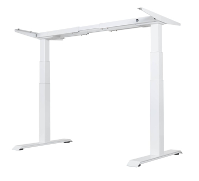 Elektromosan állítható magasságú asztalláb, BASIC, 4 memóriás, USB, FEHÉR láb, keret