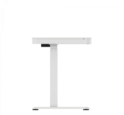 Elektromosan állítható magasságú Okosasztal, 72-122 cm, 4 memóriás, fiókos, USB-A, USB-C, FEHÉR színben
