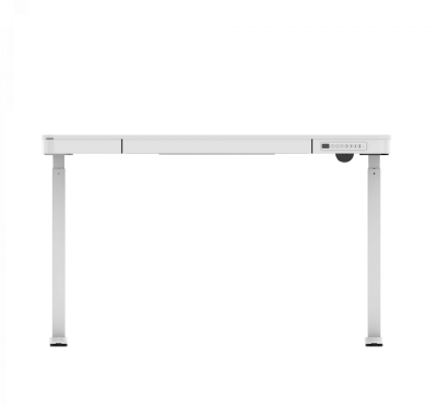 Elektromosan állítható magasságú Okosasztal, 72-122 cm, 4 memóriás, fiókos, USB-A, USB-C, FEHÉR színben