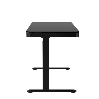 Elektromosan állítható magasságú Okosasztal, 72-122 cm, 4 memóriás, fiókos, USB-A, USB-C, FEKETE színben