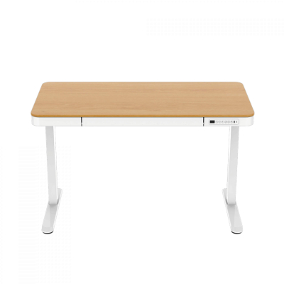 Elektromosan állítható magasságú Okosasztal, 72-122 cm, 4 memóriás, fiókos, USB-A, USB-C, TÖLGY színben