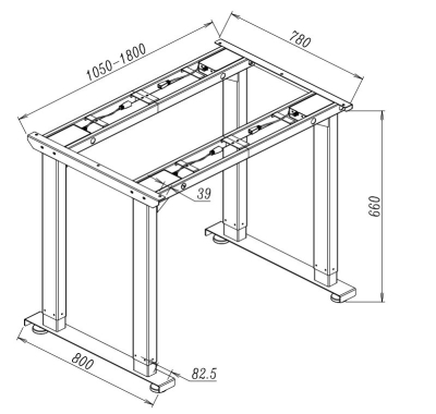 Elektromosan állítható 70-120 cm magasságú, 160 kg teherbírás, memóriás, USB-s, FEKETE, irodai, munka, tárgyaló vagy étkező asztalváz, állítható 4 motoros asztalláb