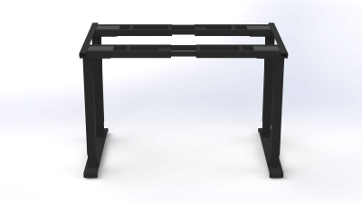 Elektromosan állítható 70-120 cm magasságú, 160 kg teherbírás, memóriás, USB-s, FEKETE, irodai, munka, tárgyaló vagy étkező asztalváz, állítható 4 motoros asztalláb