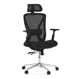 Ergonomikus Irodai Szék, Fekete Hálós, Szinkron Mechanikával, KA-S258-BK