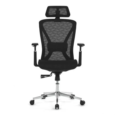 Ergonomikus Irodai Szék, Fekete Hálós, Szinkron Mechanikával, KA-S258-BK