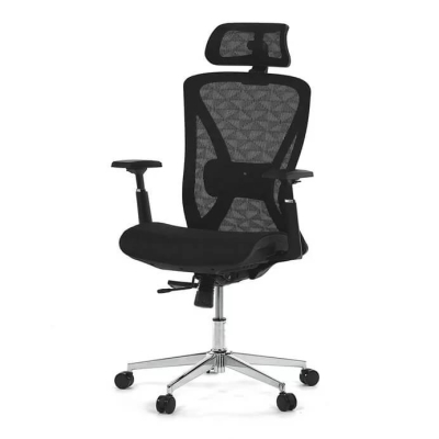Ergonomikus Irodai Szék, Fekete Hálós, Szinkron Mechanikával, KA-S258-BK