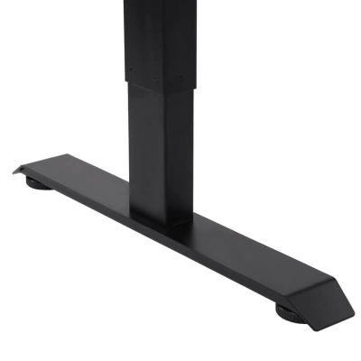 Elektromosan állítható magasságú asztal, PREMIUM, 4 memóriás, USB, FEKETE íróasztal váz, emelhető asztalláb, keret
